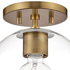 Image3 of Mitzi Margot 8 1/4" Wide Aged Brass Ceiling Light more views