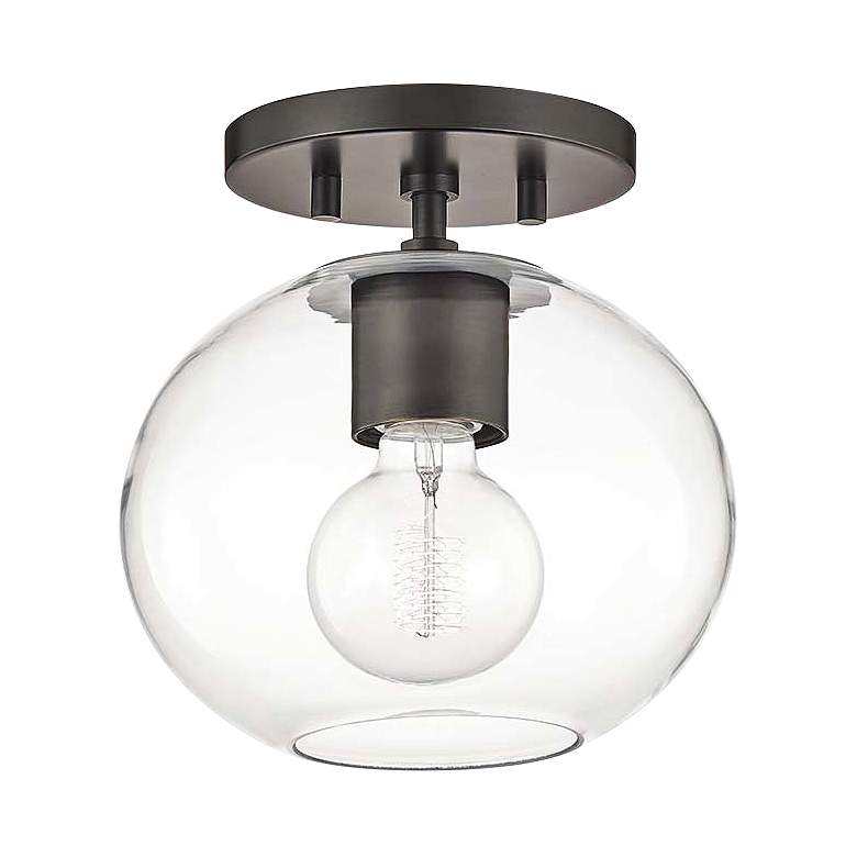 Image 2 Mitzi Margot 8 1/4" Wide Old Bronze Ceiling Light