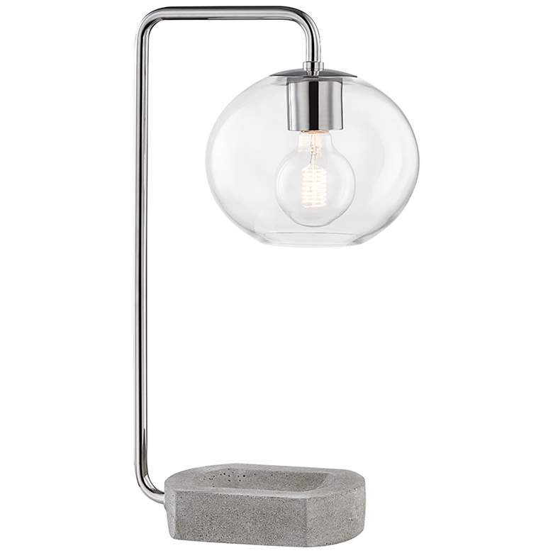 Image 2 Mitzi Margot Polished Nickel and Concrete Accent Table Lamp