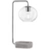 Mitzi Margot Polished Nickel and Concrete Accent Table Lamp