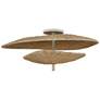 Mitzi Marigold 23 3/4" Brass and Rattan Coastal Modern Ceiling Light