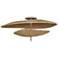 Mitzi Marigold 23 3/4" Brass and Rattan Coastal Modern Ceiling Light