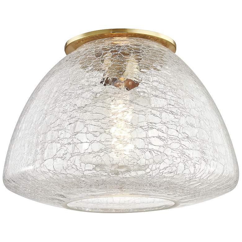 Image 2 Mitzi Maya 12" Wide Aged Brass Ceiling Light
