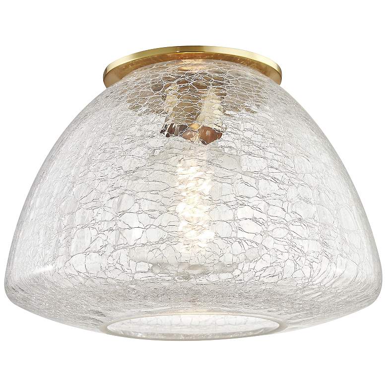 Image 2 Mitzi Maya 12 inch Wide Aged Brass Ceiling Light