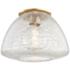 Mitzi Maya 12" Wide Aged Brass Ceiling Light
