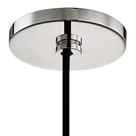 Image4 of Mitzi Maya 12" Wide Modern Polished Nickel Crackle Glass Mini Pendant more views