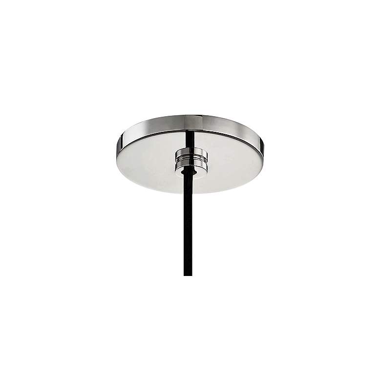 Image 4 Mitzi Maya 12" Wide Modern Polished Nickel Crackle Glass Mini Pendant more views