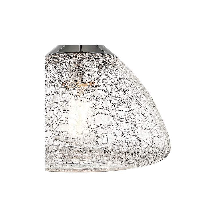 Image 3 Mitzi Maya 9" Wide Modern Polished Nickel Crackle Glass Mini Pendant more views