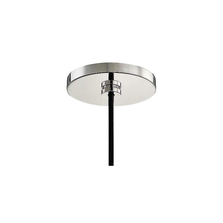 Image 4 Mitzi Maya 9" Wide Modern Polished Nickel Crackle Glass Mini Pendant more views