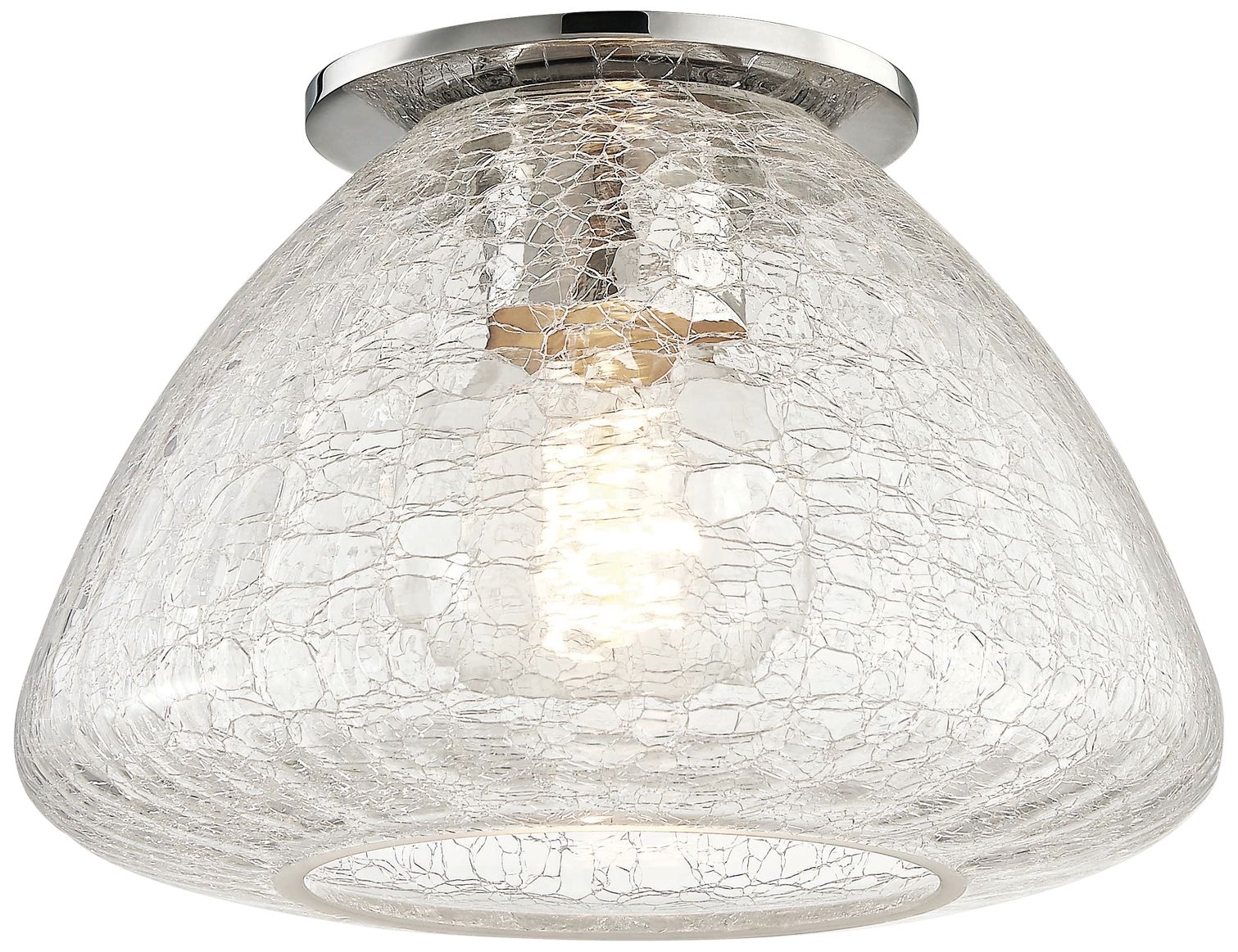 Mitzi Maya 9" Wide Polished Nickel Ceiling Light