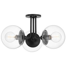 Image1 of Mitzi Meadow 20 1/4" Wide Old Bronze 3-Light Ceiling Light
