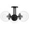 Mitzi Meadow 20 1/4" Wide Old Bronze 3-Light Ceiling Light