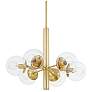 2_Mitzi Meadow 28" Wide Aged Brass 6-Light Chandelier