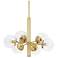 Mitzi Meadow 28" Wide Aged Brass 6-Light Chandelier