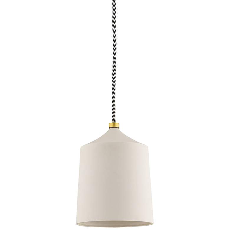 Image 2 Mitzi Megan 5 3/4 inch Wide White Ceramic Mini Pendant Light