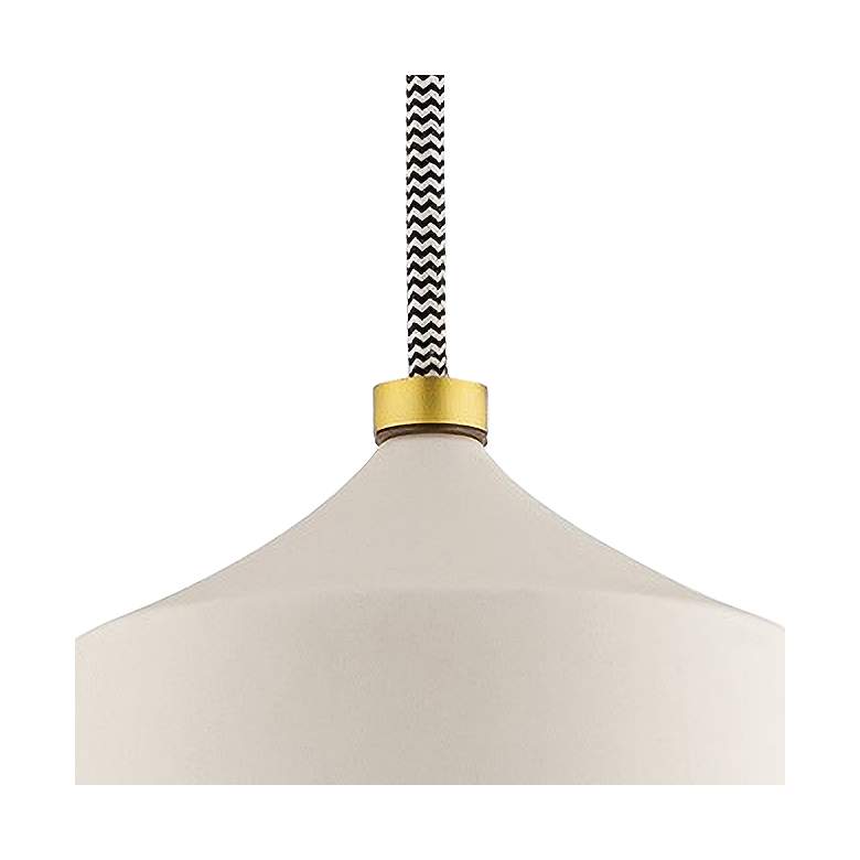 Image 3 Mitzi Megan 5 3/4" Wide White Ceramic Mini Pendant Light more views
