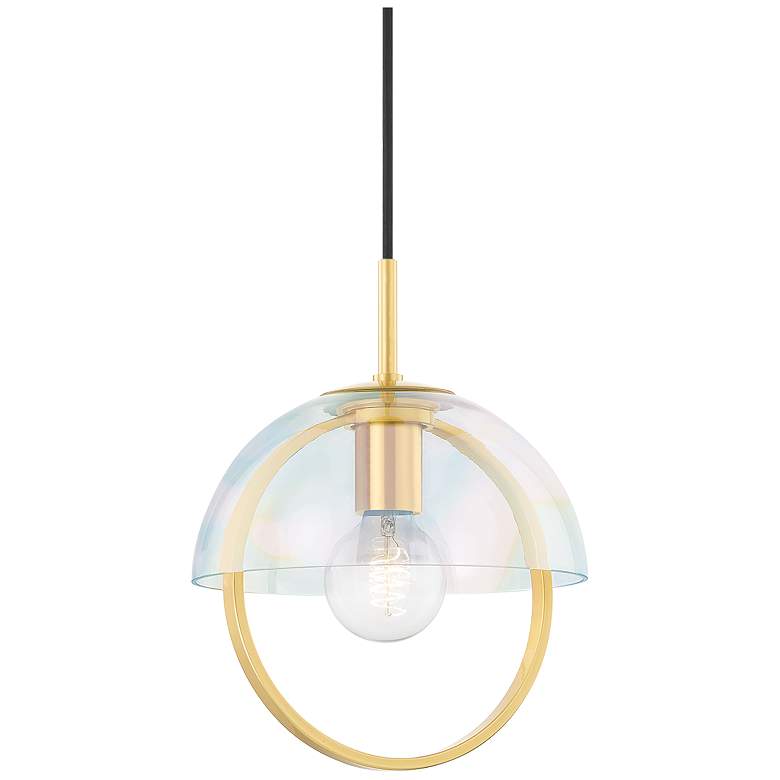 Image 1 Mitzi Meriah 20" Aged Brass 1 Light Pendant
