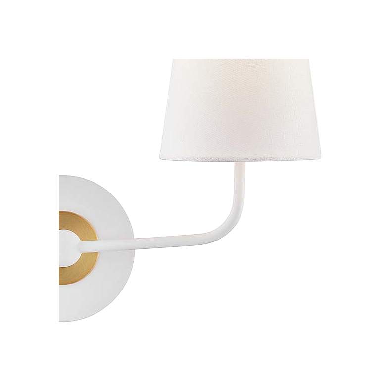 Image 2 Mitzi Merri 13 1/2 inch High 2-Light White Wall Sconce more views