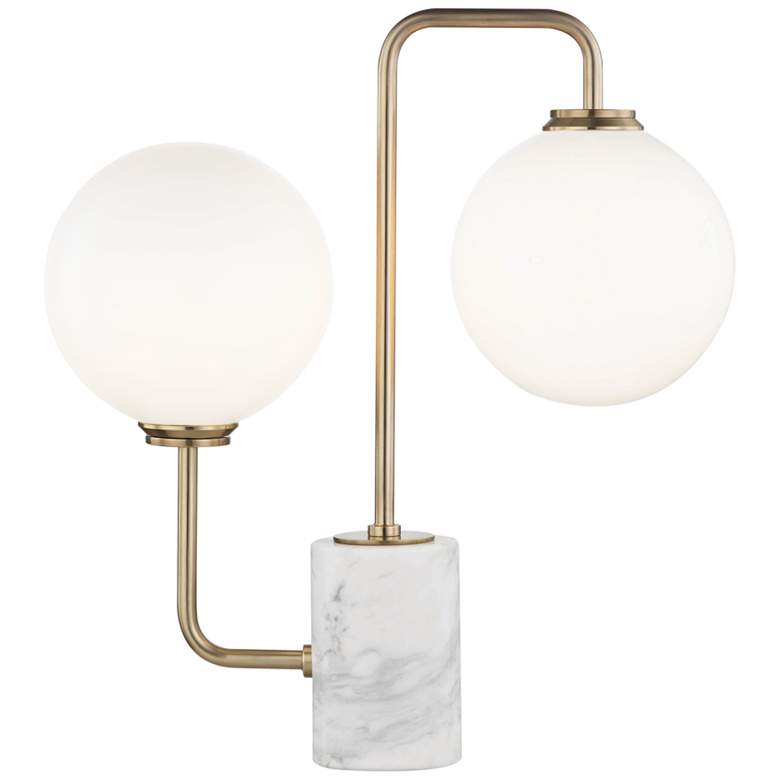 Image 1 Mitzi Mia Aged Brass 17 1/4" High LED Accent Table Lamp