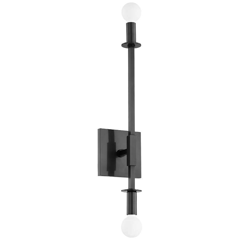Image 1 Mitzi Milana 9.5" Old Bronze 2 Light Wall Sconce