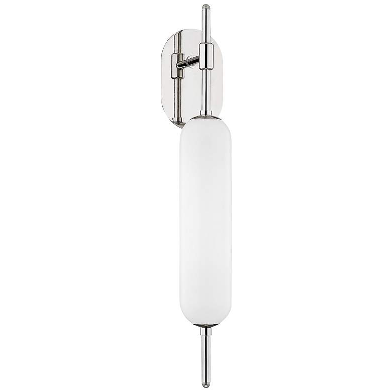 Image 1 Mitzi Miley 29 1/2 inch High Polished Nickel LED Wall Sconce