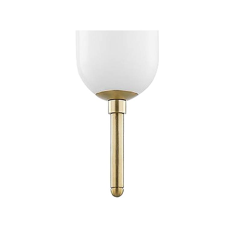 Image 2 Mitzi Miley 4" Wide Aged Brass LED Mini Pendant Light more views