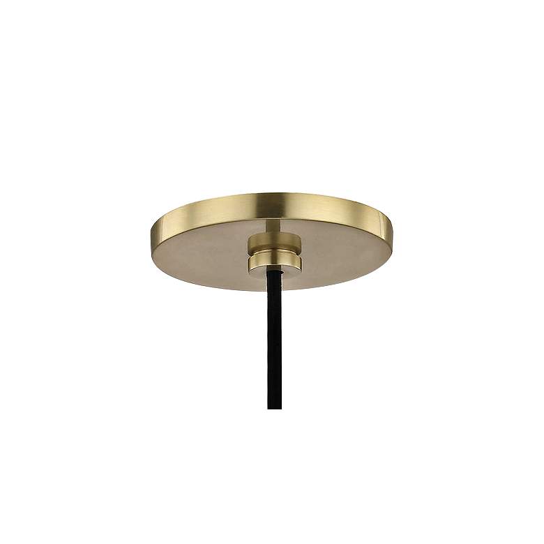Image 4 Mitzi Milla 8" Wide Aged Brass Mini Pendant more views