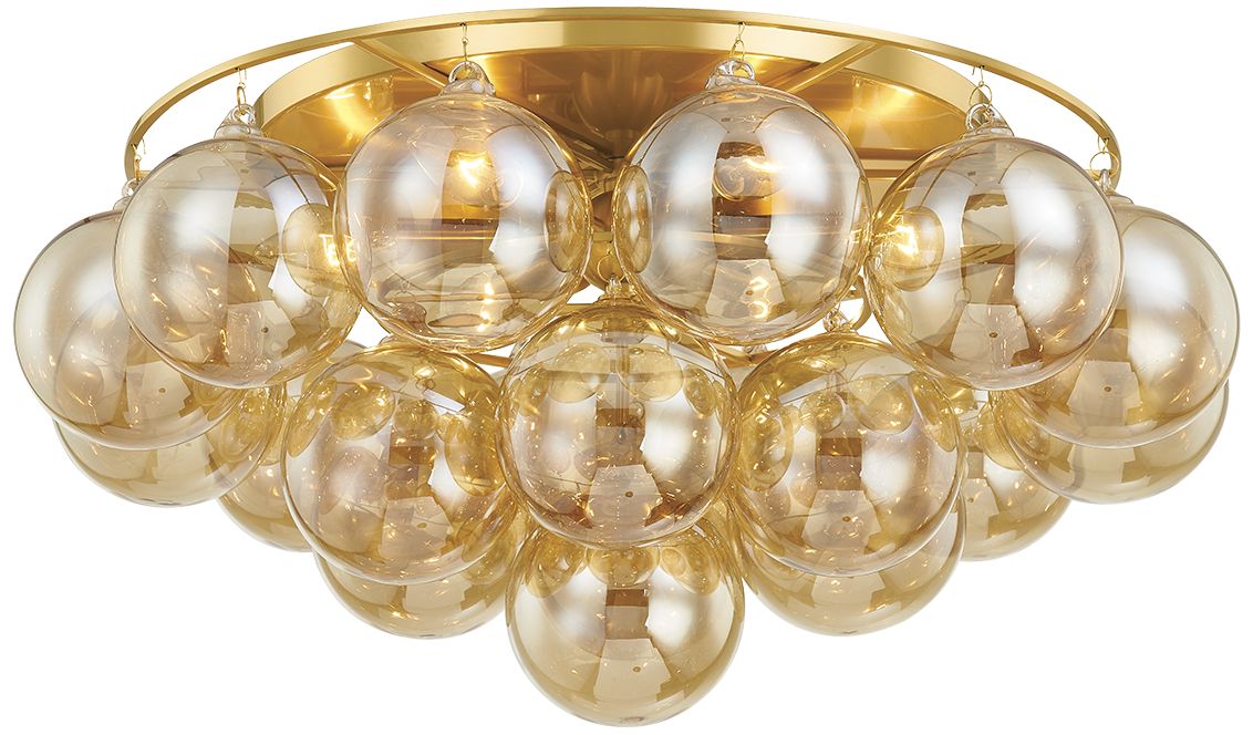 Mitzi Mimi 22 1/2" Wide Aged Brass 6-Light Ceiling Light