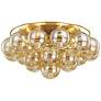 1_Mitzi Mimi 22 1/2" Wide Aged Brass 6-Light Ceiling Light