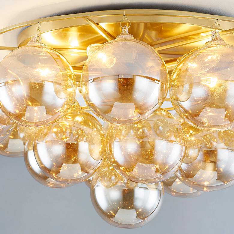 Image 3 Mitzi Mimi 22 1/2" Wide Aged Brass 6-Light Ceiling Light more views
