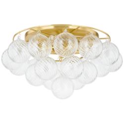 Mitzi Mimi 22 1/2" Wide Aged Brass 6-Light Ceiling Light