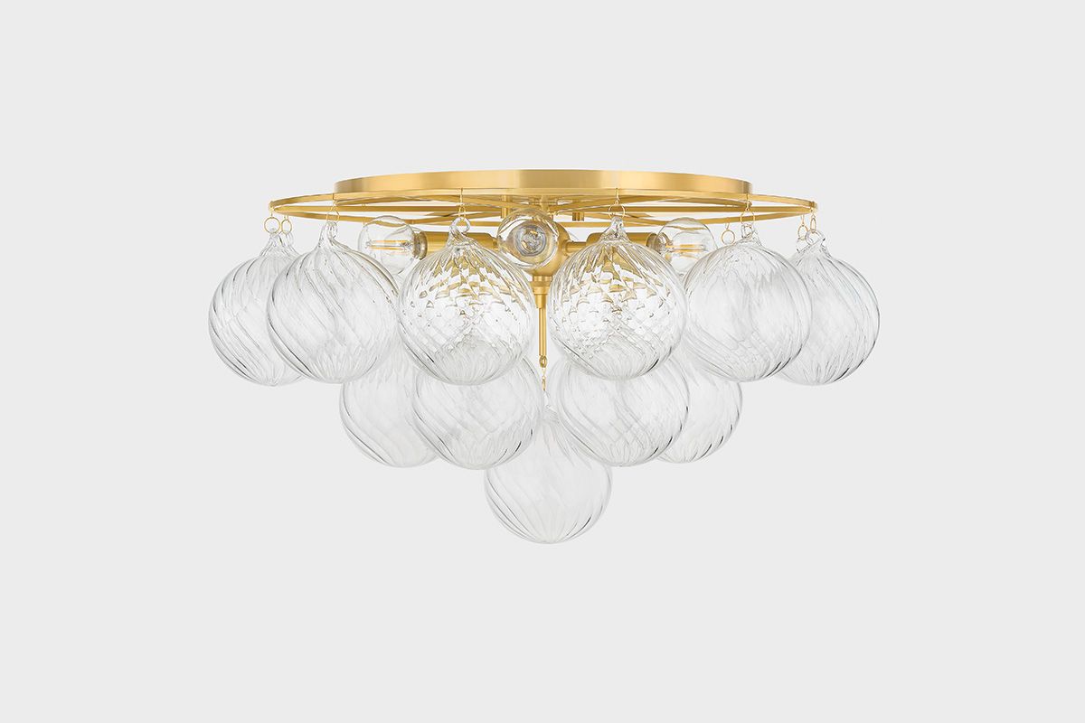 Image 3 Mitzi Mimi 22 1/2" Wide Aged Brass 6-Light Ceiling Light more views