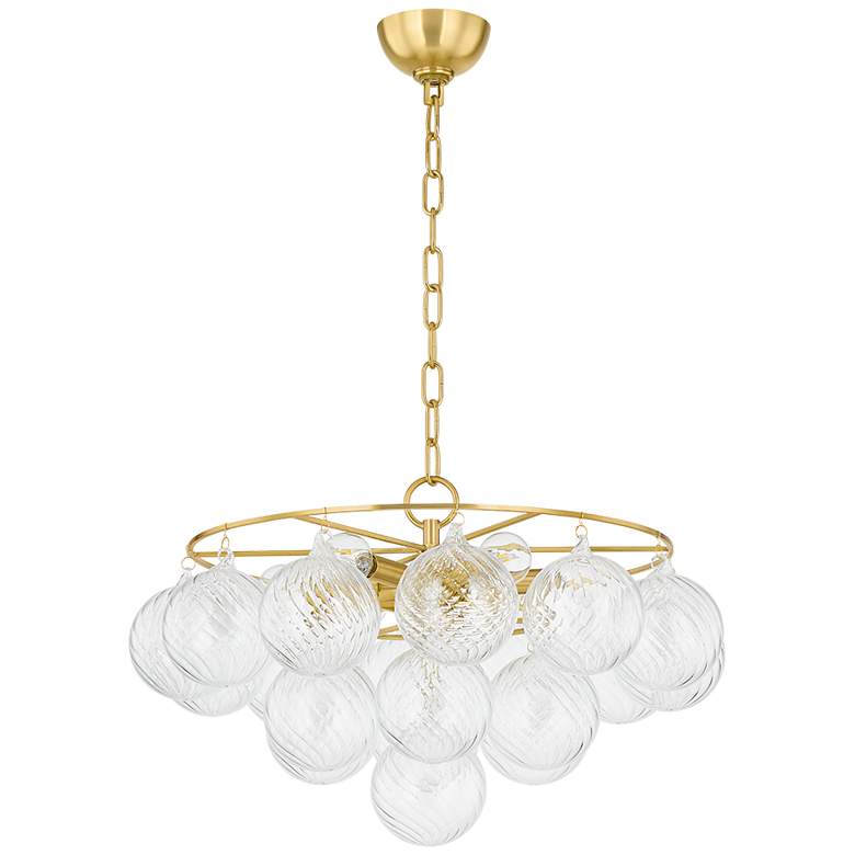 Image 1 Mitzi Mimi 22 1/2" Wide Aged Brass Chandelier