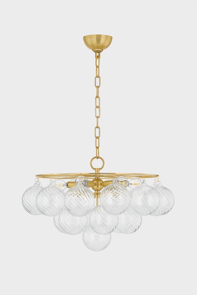 Image 3 Mitzi Mimi 22 1/2" Wide Aged Brass Chandelier more views