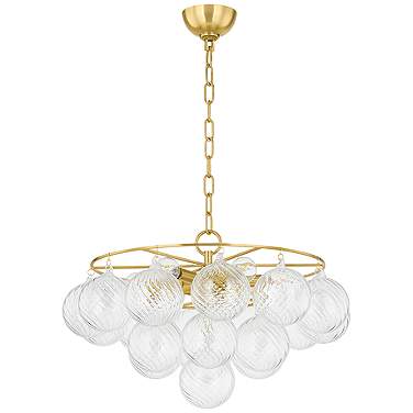 Mitzi Mimi 22 1/2" Wide Aged Brass Chandelier