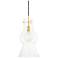 Mitzi Mirabel 11" Wide Aged Brass Modern Clear Glass Pendant Light