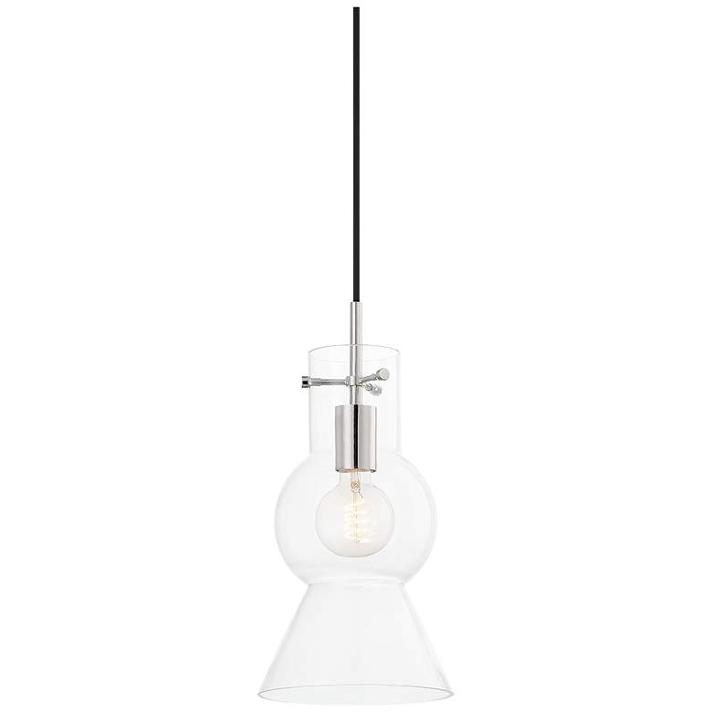 Image 1 Mitzi Mirabel 15" Polished Nickel 1 Light Pendant