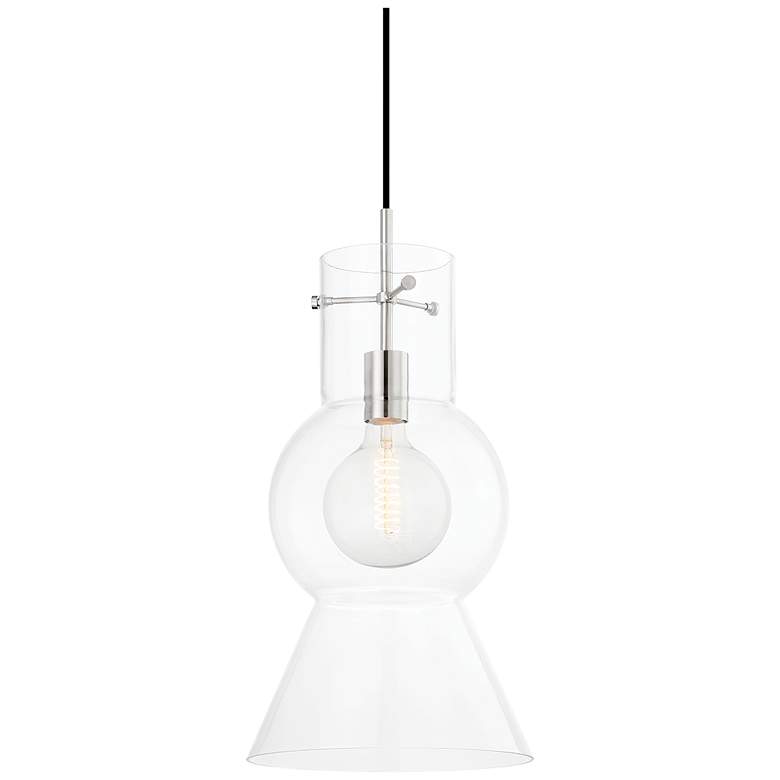 Image 1 Mitzi Mirabel 22" Polished Nickel 1 Light Pendant