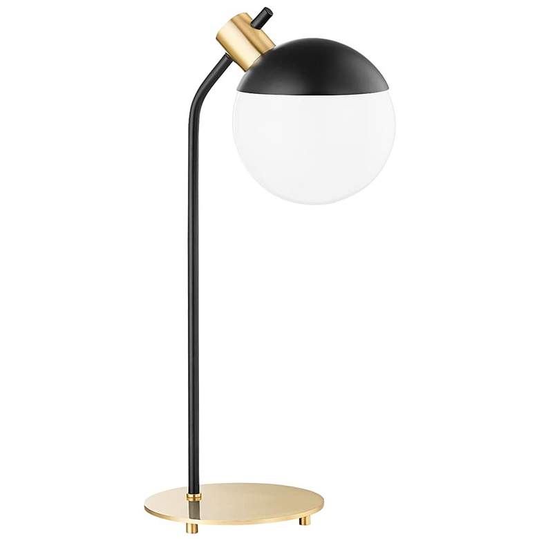 Image 1 Mitzi Miranda 21 1/4 inch Aged Brass Modern LED Desk Lamp