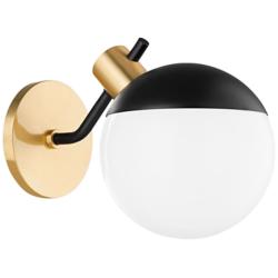 Mitzi Miranda 8" High Aged Brass LED Wall Sconce