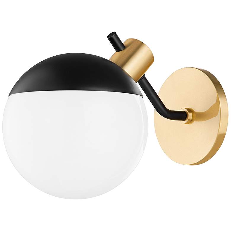 Image 3 Mitzi Miranda 8" High Aged Brass LED Wall Sconce more views