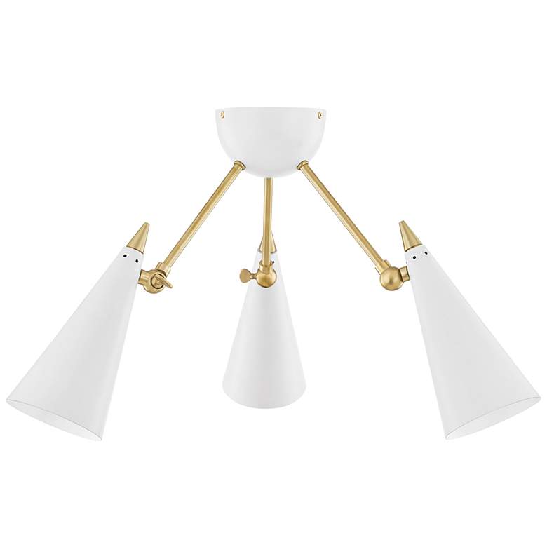 Image 2 Mitzi Moxie 18 inch Wide 3-Light Soft White LED Ceiling Light