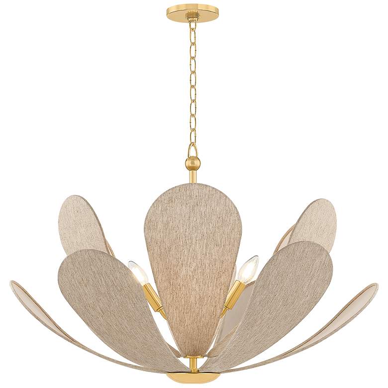 Image 1 Mitzi Nadine Chandelier 29.25" in Aged Brass