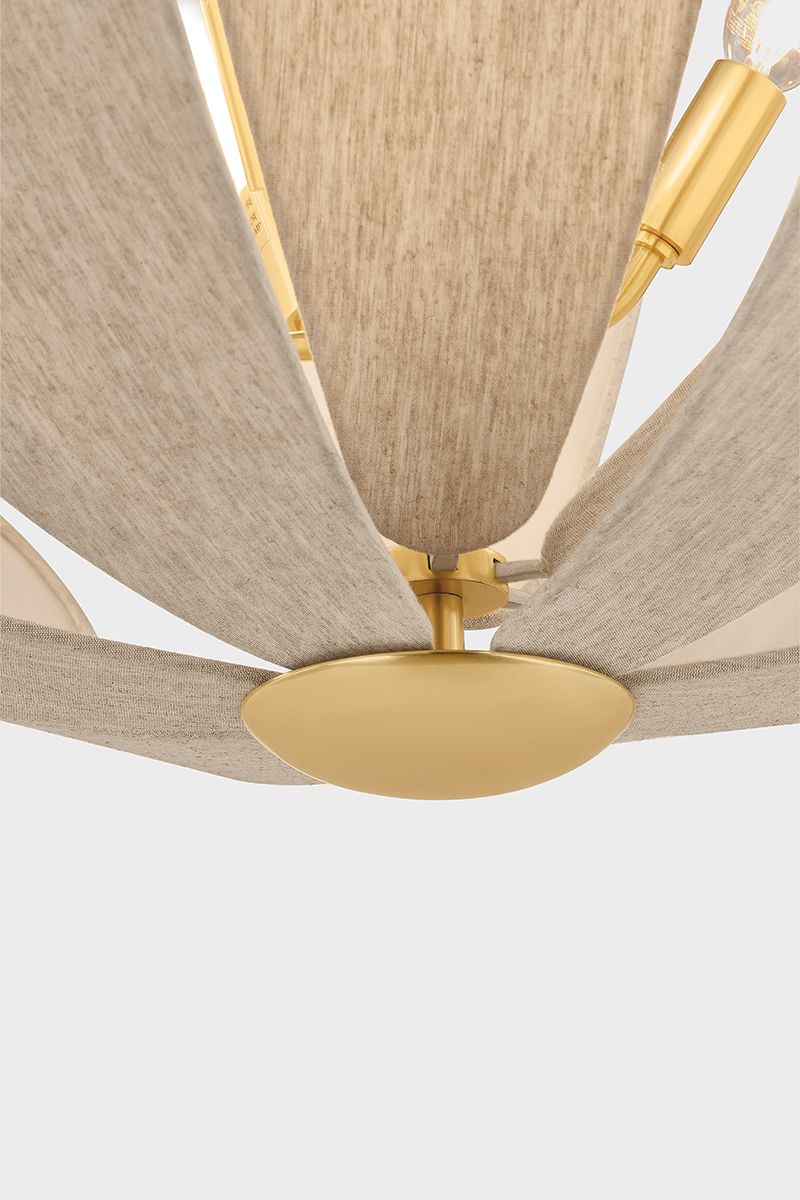 Image 5 Mitzi Nadine Chandelier 29.25" in Aged Brass more views