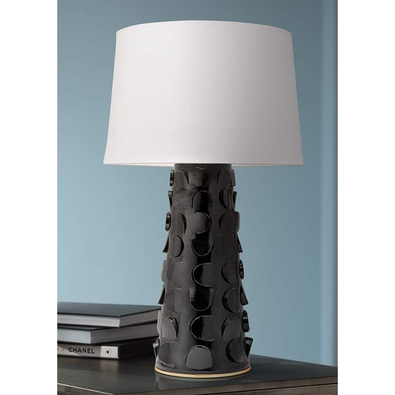 Image 1 Mitzi Naomi Black Lustro Ceramic Table Lamp