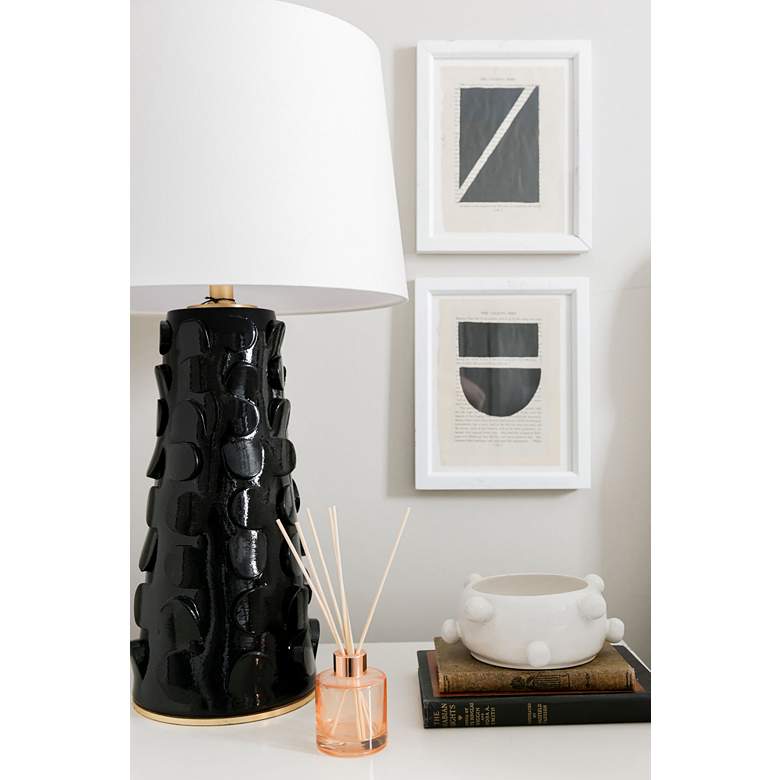 Image 5 Mitzi Naomi Black Lustro Ceramic Table Lamp more views