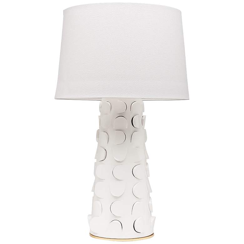 Image 1 Mitzi Naomi White Lustro Ceramic Table Lamp