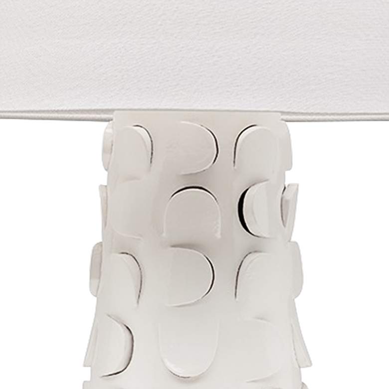 Image 2 Mitzi Naomi White Lustro Ceramic Table Lamp more views