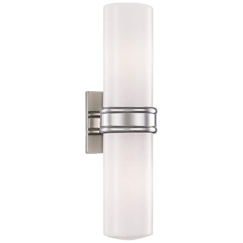 Image 1 Mitzi Natalie 4.25" Wide Polished Nickel 2 Light Wall Sconce