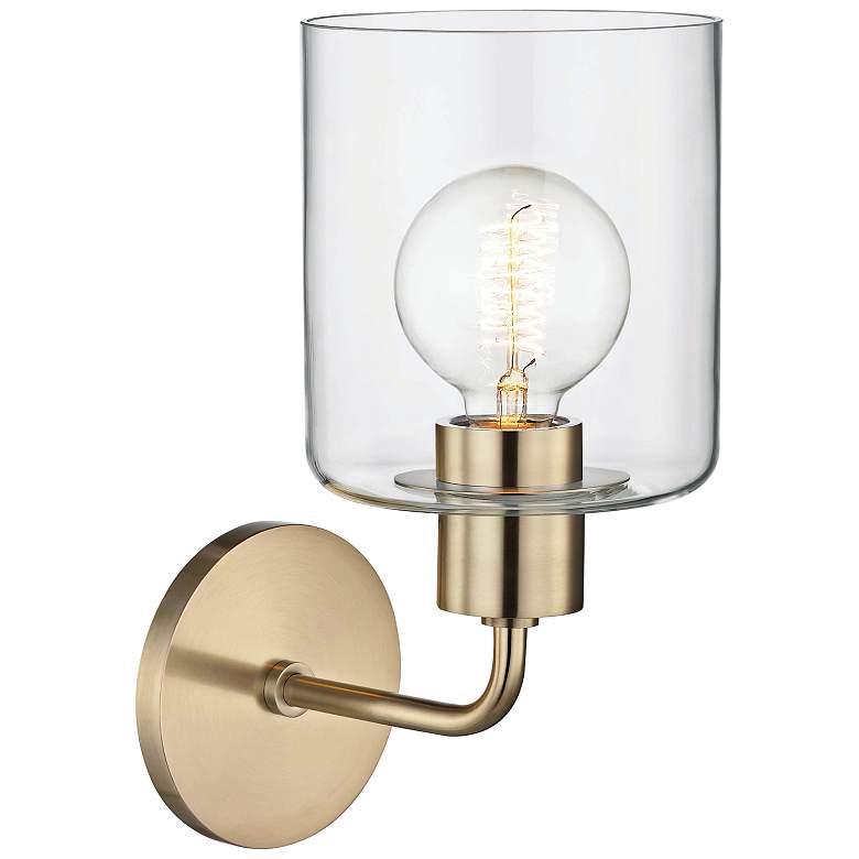 Image 3 Mitzi Neko 12 1/4" High Aged Brass Wall Sconce more views